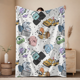 Racer Round up Large Blanket