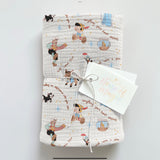 Wish upon a star muslin swaddle