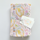 I believe in fairies muslin swaddle